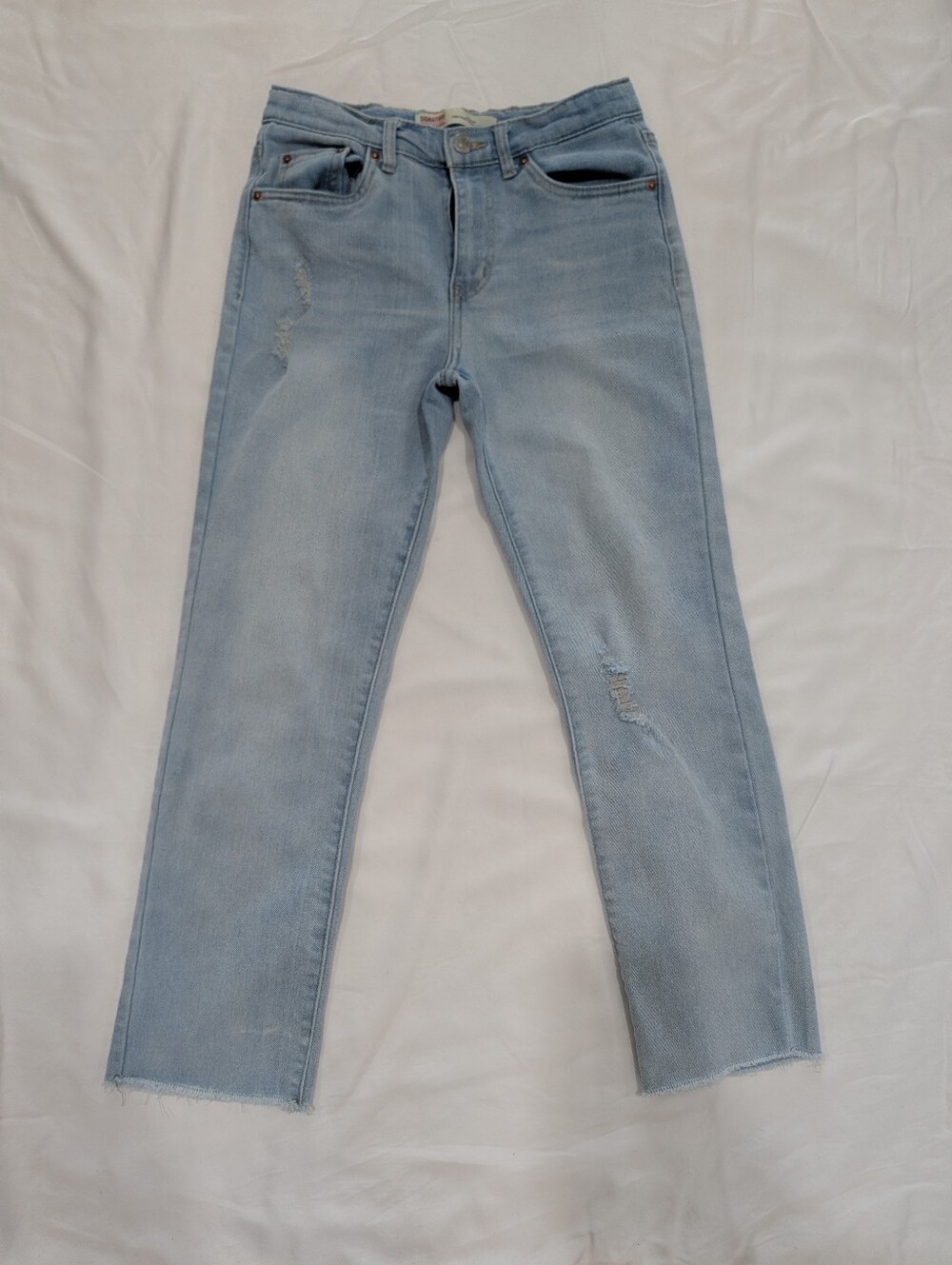 Levi Strauss & Co. Heritage High Rise Ankle Straight Jeans| Light Wash | Size 14